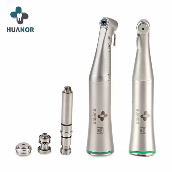 20: 1 E-Generator Implant Contra Angle Stainless Steel Dental Low Speed Handpiece NSK Implant Green Ring Angle E Type Connect