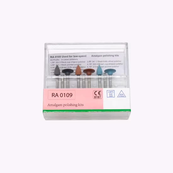 Dental Amalgam Polishing Kits for Low Speed Handpiece 9 PCS/Kit