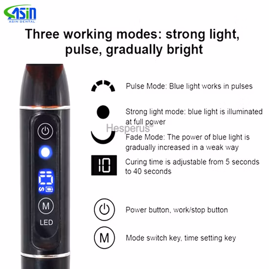 교정 무지개 무선 치과 UV LED 경화 수지 빛